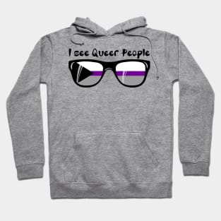 Demisexual Sunglasses - Queer People Hoodie